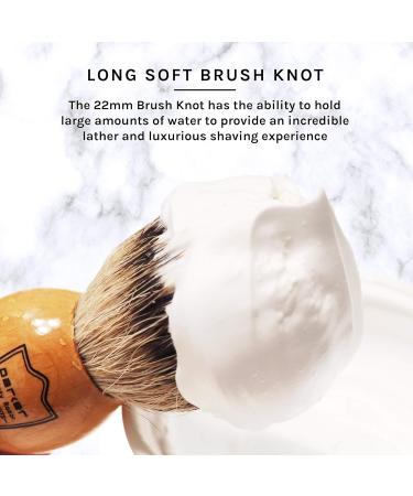 Parker 100% Silvertip Badger Men's Shaving Brush & Stand - Luxury Olivewood | International Shipping Available - Buy Online on GoSupps.com