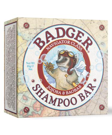 Badger Company Shampoo Bar Jojoba & Baobab 3 oz (85 g)