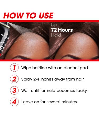 Red by Kiss Lace Bond Hold Spray Styler Fixer The Ultimate Adhesive Spray for Wigs Active Use Fast Drying Up to 72Hours 20X Stronger Hold Daily Wig Applications 2.7 Fl Oz (Pack of 1) - Buy Online on GoSupps.com