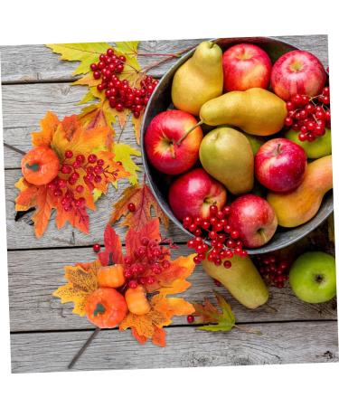 TOPBATHY 9 Pcs Maple Pumpkin Plugin Desk Top Decor Halloween Home Decor Home Decorations Fake Pumpkin Ornaments Festival Pumpkin Decoration Fall Wreath Fall Decor Vase Plastic Pine Cones - Buy Online on GoSupps.com