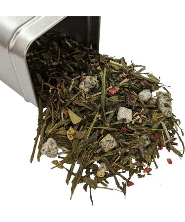 Simpli-Special Pomegranate Dragon Fruit Premium Green & White Loose Leaf Tea Blend - 100g Resealable Pouch | Real Fruit Pieces & Chinese Tea from Hunan Province | Pack of 1 - Buy Online on GoSupps.com