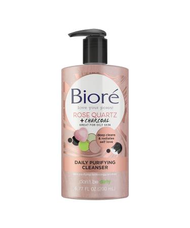 Bior Rose Quartz Charcoal Face Wash Cleanser & Pore Refining Scrub Bundle Pack - Buy Online on GoSupps.com