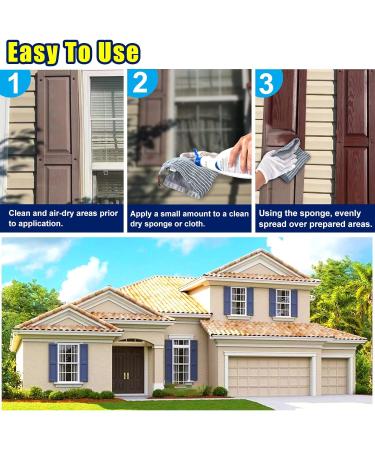 Outdoor Color Restorer 16.5oz - Revive Faded Plastic & Vinyl Shutters Protects from Sun Damage & Oxidation - International Shipping Available - Buy Online on GoSupps.com
