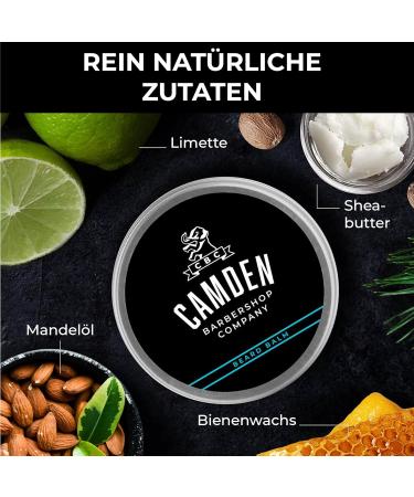 Camden Barbershop Deluxe Beard Care Set | 100% Natural Beard Oil Wax Brush & Comb | Perfect Gift for Men - Buy Online on GoSupps.com