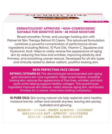 Palmer's Cocoa Butter Formula Face Cream Skin Therapy Retinol-10 Moisturizer 2.7 Oz Vitamin E & Hyaluronic Acid Helps Reduce Fine Lines & Uneven Skin Tone 48Hr Moisture Dermatologist Approved - Buy Online on GoSupps.com