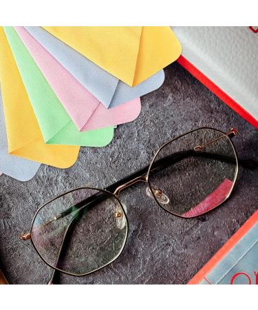 Lurrose 10pcs Microfiber Eyeglass Cleaner Cloth & Brush Set for Glasses and Screens - Buy Online on GoSupps.com