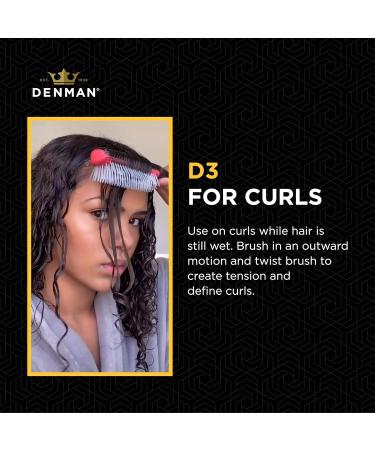 Denman D3 Cherry Blossom Curly Hair Brush | 7-Row Styling Brush for Perfect Curls - Unisex - Buy Online on GoSupps.com