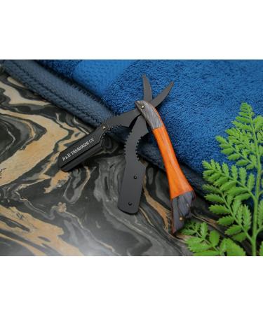 TAKAHASHI Professional Straight Razor for Men - Wooden Handle Classic Barber Kit Single Blade Safety Shaver for Enhanced Grooming - Buy Online on GoSupps.com
