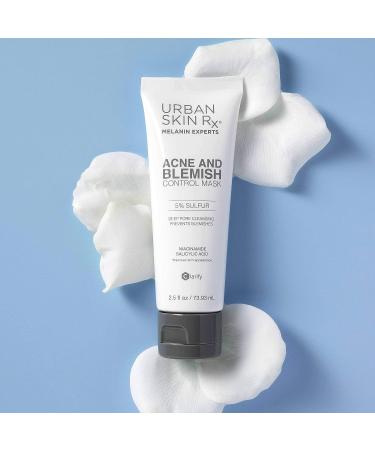 Urban Skin Rx Acne & Blemish Control Mask | Dual-Action Formula with Sulfur, Salicylic Acid & Niacinamide | 2.5 Oz - Buy Online on GoSupps.com