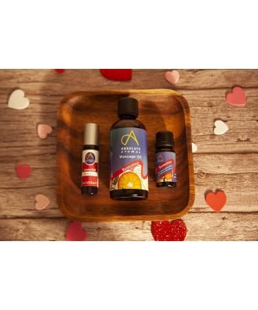Absolute Aroma Romance Massage Oil 100ml - Jasmine Green Mint & Cedarwood - Sensual Body Oil with Jojoba & Sweet Almond - Buy Online on GoSupps.com