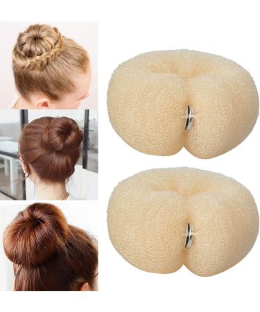 Yiida Hot Hair Donut Shaper for Perfect Buns - Invisible Hair Networks for Women & Children - Available in Black Brown Blond Beige - Buy Online on GoSupps.com