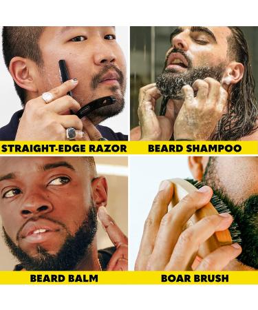 The Beard Club PT45 Trimmer Deluxe Kit - Premium Beard Grooming Set with Cordless Trimmer, Straight Edge Razor, Shampoo, Brush, Comb, and Sandalwood Balm - Buy Online on GoSupps.com