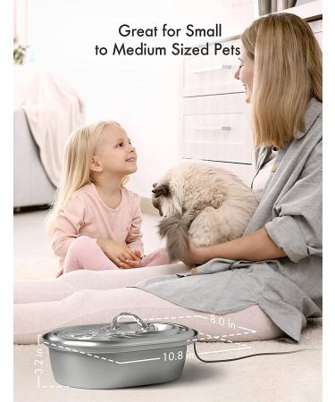 PETLIBRO Replacement Filters for Stainless Steel Cat Water Fountain - 8 Pack | Compatible with 67oz/2L and 101oz/3L Fountains | Adjustable Water Flow, Super Quiet Design | Dog Water Dispenser Accessories - Buy Online on GoSupps.com