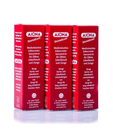 Ajona Medical Toothpaste Concentrate for Teeth Gums and Tongue 3 x 25 ml