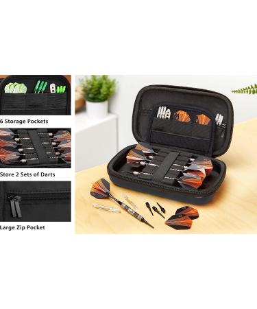 Casemaster Sentinel Dart Case - Holds 6 Darts and Accessories - Black - Buy Online on GoSupps.com