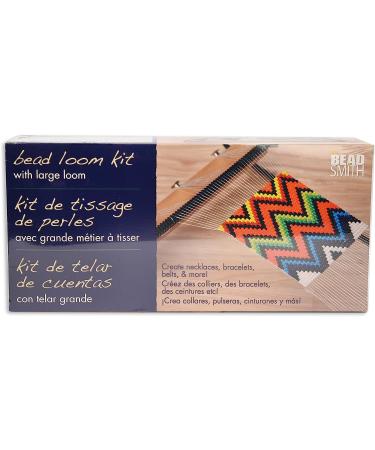 Beadsmith Extra Wide Metal Bead Loom Kit with Glass Beads - Ideal for Bracelets, Necklaces, Belts & More - Buy Online on GoSupps.com
