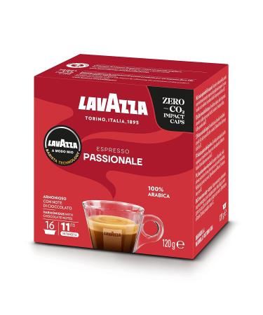 Buy Lavazza A Modo Mio Espresso Passional - 16 Capsules | 100% Arabica Caramel & Chocolate Notes Intensity 11/13 - Dark Roast | International Shipping - Buy Online on GoSupps.com