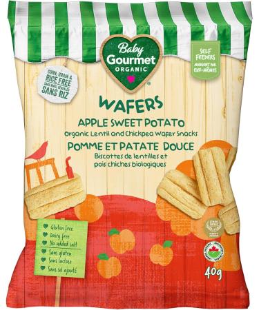 Baby Gourmet Organic Chickpea & Lentil Rusk - Apple Sweet Potato - No Artificial Flavours Gluten -Free Dairy- Free Corn & Rice Free BPA - Free Packaging - 40G 4 Pack - Buy Online on GoSupps.com
