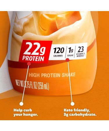 Premier Protein Shake MINIs Vanilla & Caramel Flavors, 22g Protein, 120 Calories, 1g Sugar, 8.75fl oz, Packs of 12 - Buy Online on GoSupps.com