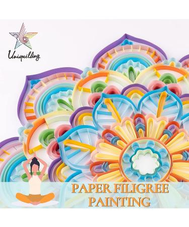 Uniquilling Paper Quilling Kit for Adults - Purple Mandala DIY Painting Kit - Quilling Tools for Home Decor - Ideal Gift for Beginners - Buy Online on GoSupps.com