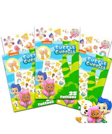 Nick Shop Bubble Guppies Tattoos Party Supplies Super Set   Bundle with 75 Bubble Guppies Temporary Tattoos (Bubble Guppies Party Favors)