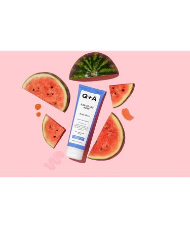 Q+A Salicylic Acid Body Wash 250ml - Exfoliating Shower Gel with Green Tea Extract - Buy Online on GoSupps.com