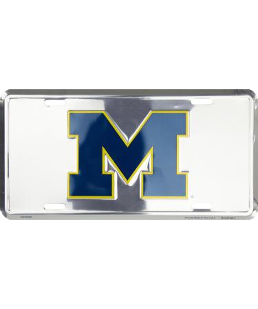 HangTime Michigan Wolverines Super Stock Metal License Plate 6 x 12 - Buy Online on GoSupps.com