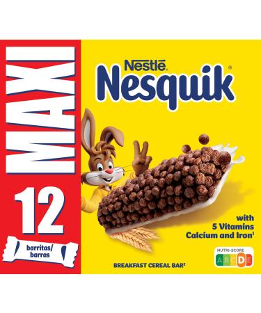 Nesquik Nestl Nesquik - Cereal Bars - 12 Bars of 25 g