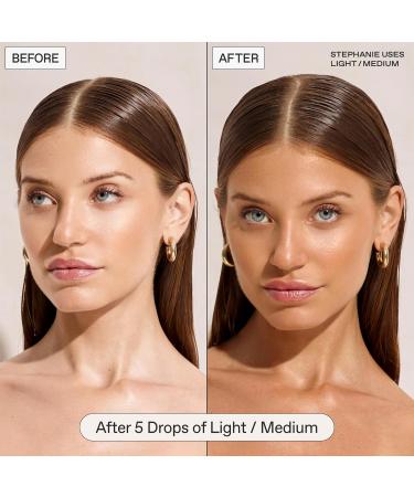 Sun Blush Glowing Self Tanning Drops - Australian Made | Natural Gradual Tanner for Face & Body | Fragrance Free | Medium to Dark | Everyday Humans - Buy Online on GoSupps.com