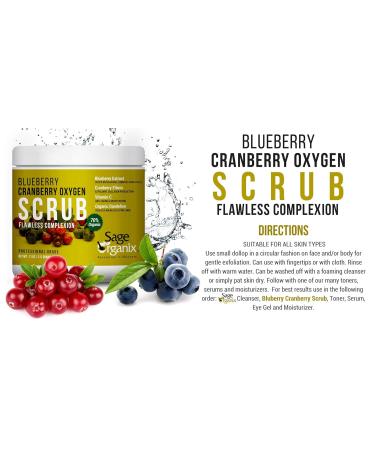 Blueberry Cranberry Oxygen Scrub - Exfoliating Body Scrub for Glowing Skin | Shop Internationally - Buy Online on GoSupps.com