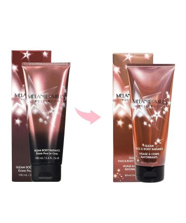 Melanie Mills Hollywood Gleam Body Radiance Peach Deluxe 3.4 fl.oz - All In One Makeup, Moisturizer & Glow - Buy Online on GoSupps.com