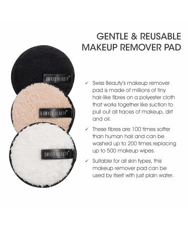 Soft & Gentle Reusable Makeup Remover Pad | Effortlessly Removes Stubborn Face & Eye Makeup | 8gm | Eco-Friendly & Travel Size - Buy Online on GoSupps.com