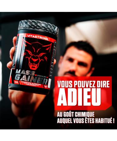 MASS GAINER VITASTRONG - 30% Whey Protein Cluster Dextrin 3g Creatine Monohydrate Powder - Gainer Muscle Gain - Powerful Formula - Premium Quality - Buy Online on GoSupps.com