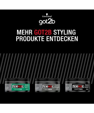 got2b Phenomenal Wave Cream (100 ml) Hair Wax for Men Gives Naturally Defined Waves on Medium to Long Hair Styling Cream for Up to 24 Hours of Control - Buy Online on GoSupps.com