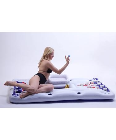 DreambuilderToy Inflatable Pool Party Barge with Floating Water Pong Float and Ice Box - Buy Online on GoSupps.com