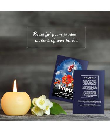 Veterans Day Red Poppy Seed Packets - 50 Count Celebration of Life Gift for Veterans - Buy Online on GoSupps.com
