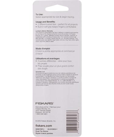 Fiskars Dual-tip Embossing Stylus - Fine and Medium Tips for Precision Crafting - Buy Online on GoSupps.com