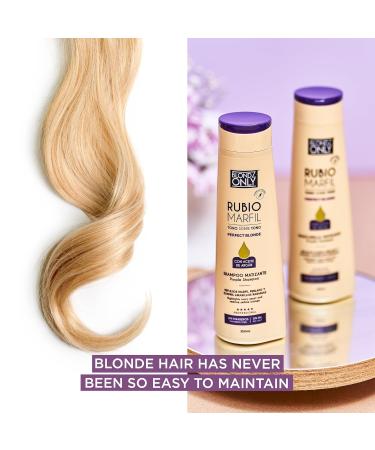 Purple Conditioner Treatment Mask - Rubio Marfil Blonde Pearl with Argan Oil | Perfect Blonde Toner (Perla Beige) 11.8 oz - International Shipping Available - Buy Online on GoSupps.com