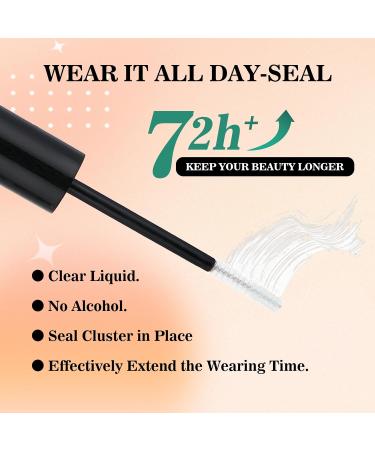 2 in 1 Lash Bond & Seal Glue | Waterproof Eyelashes Adhesive for DIY Cluster Extensions | Strong Hold 48-72 Hours | 5ml + 5ml - Buy Online on GoSupps.com