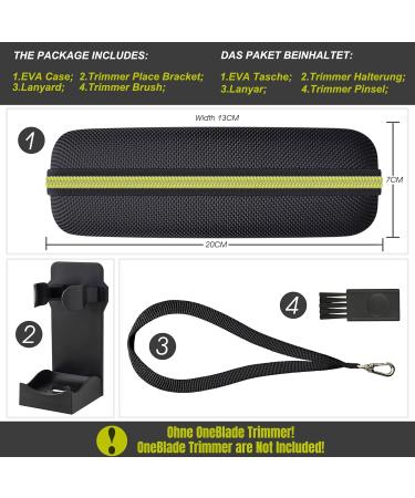 Woollo Bag Compatible with Philips OneBlade Face + Body QP2734 QP2724 QP2824 QP230 QP220 QP437 QP2630 QP2620 QP2530 QP2520 Po - Buy Online on GoSupps.com