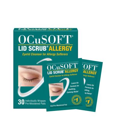 OCuSOFT Lid Scrub Allergy Eyelid Cleanser 30CT