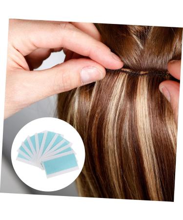 DOITOOL 10 Sheets Seamless Hair Extension Film Double Sided Replacement Tape Double Sided Adhesive Tape Curly Closure Wig Human Hair Adhesive Hair Extension Tapes Headband No Trace Glue - Buy Online on GoSupps.com