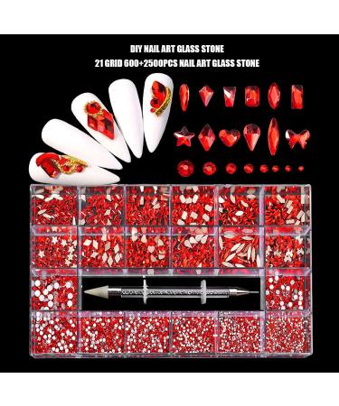 600+2500pcs Nail Art Decoration Set | DIY Nail Art Picker & Dotting Pens - International Shipping - Buy Online on GoSupps.com