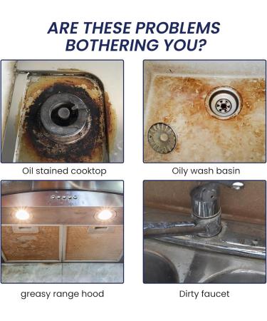 3Pcs Multipurpose Kitchen Cleaner Spray Rinse Free Rust Removal Decontamination Effective Degreaser Home Oil Dirt Cleaning Products - Buy Online on GoSupps.com