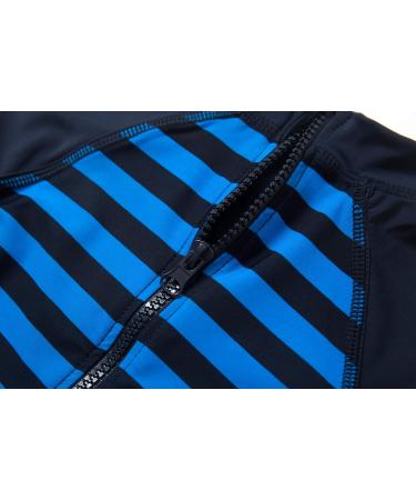 Baby Boys Sunsuit UPF 50+ Sun Protection One Piece with Zipper Swimwear & Sun Hat - Stripe Turtle 9-12 Months - Buy Online on GoSupps.com