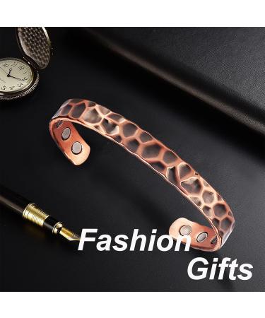 YINOX Women's Copper Bracelet with 4 Magnets - 6.5 Inch | Stylish Magnetic Jewelry for Health & Wellness - Buy Online on GoSupps.com
