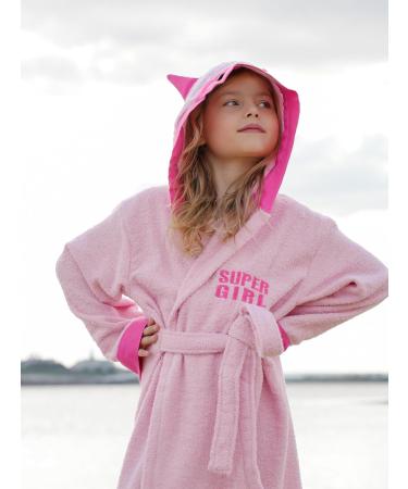 Ely Parker Boys & Girls Hooded Bathrobe - Super Soft Turkish Cotton Absorbent & Comfortable for Ages 13-14 - Buy Online on GoSupps.com