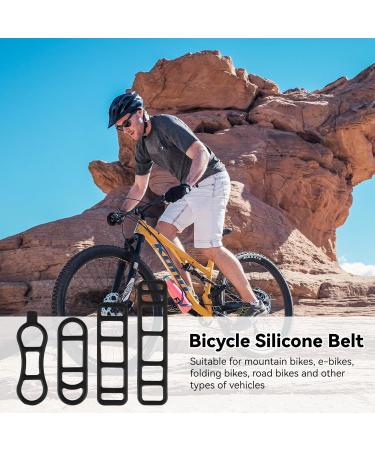 20 Pieces Bicycle Light Silicone Tape - Elastic Rubber Bands with Hooks for Flashlights & Speakers | Durable Bicycle Accessories - Buy Online on GoSupps.com