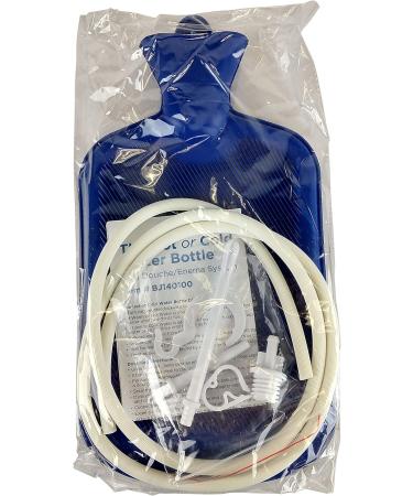 Blue Jay Elite Healthcare Portable Hot/Cold Rubber Water Bottle with Douche Enema | Multi-Functional Heat Therapy Solution - Buy Online on GoSupps.com
