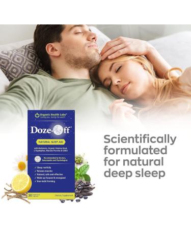 Buy Organic Health Labs Doze-Off Natural Sleep Aid | 30 Veggie Capsules | Vegan Sleep Supplement for Better Rest - Buy Online on GoSupps.com